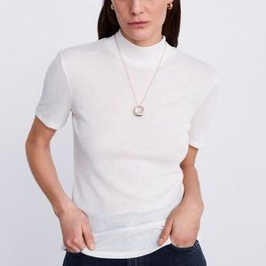 Zara Basic White Tee